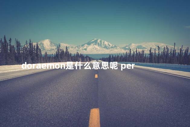 doraemon是什么意思呢 person是什么意思